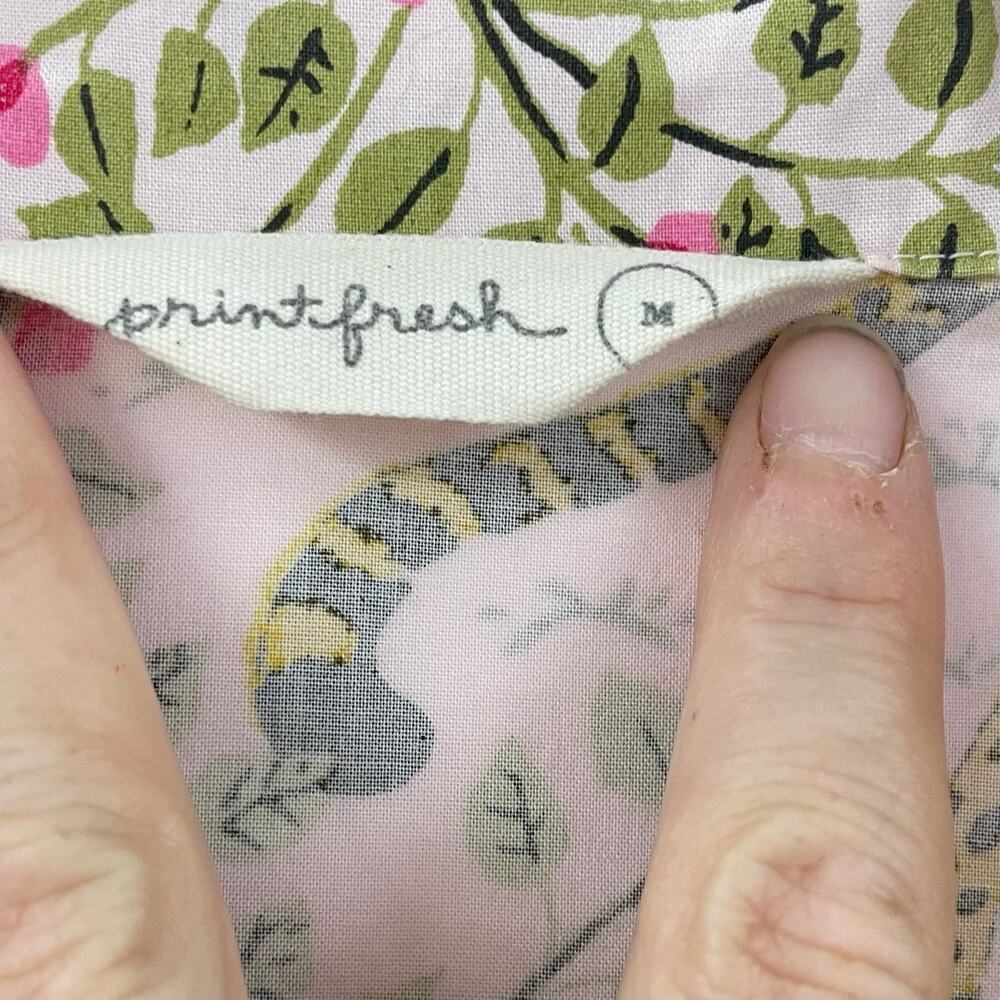 Printfresh Cheetah Bagheera Sleep Set Blush Pink Long Sleeve Pajamas M - Picture 6 of 16